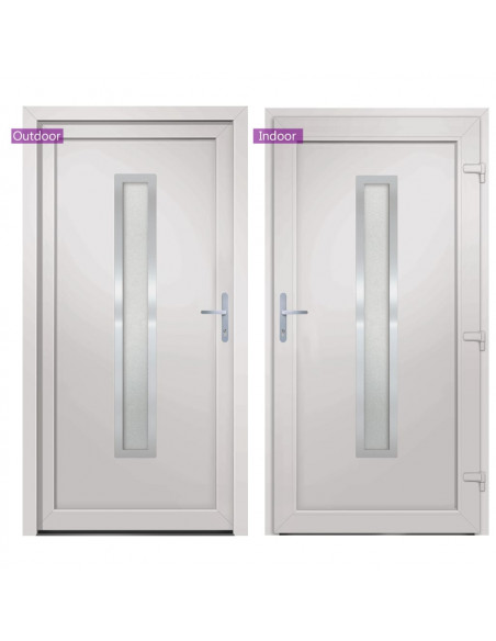 Porta Ingresso Bianca 108x208 cm in PVC