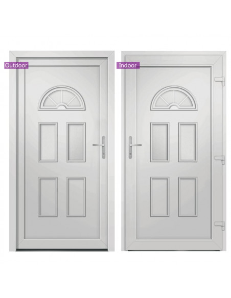 Porta Ingresso Bianca 110x210 cm in PVC
