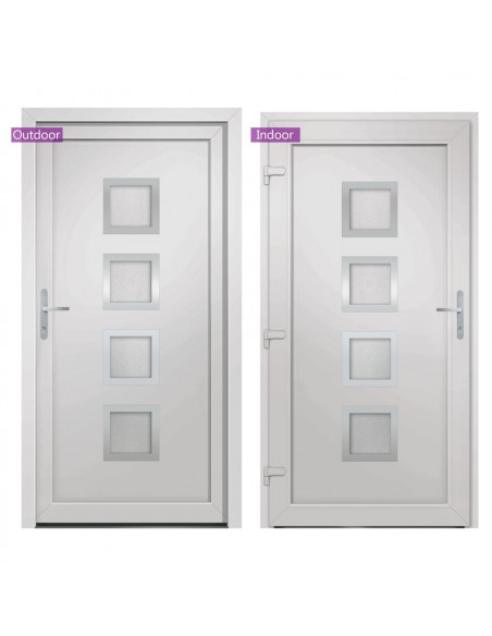 Porta Ingresso Bianca 88x200 cm in PVC