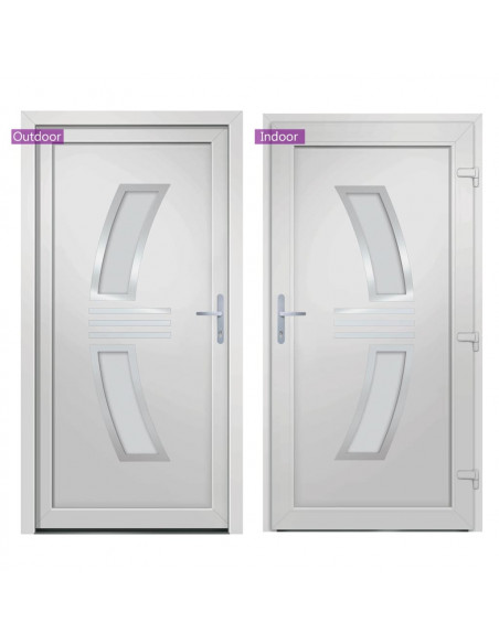 Porta Ingresso Bianca 88x200 cm in PVC