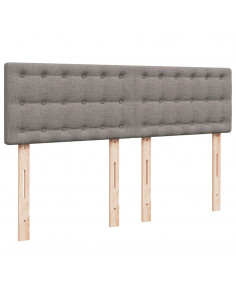 Giroletto a Molle con Materasso Tortora 160x200 cm in Tessuto 2