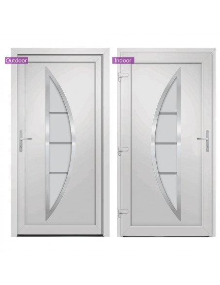 Porta Ingresso Bianca 98x190 cm in PVC