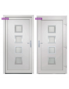 Porta Ingresso Bianca 98x190 cm in PVC