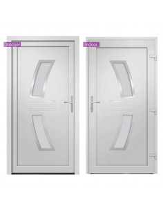 Porta Ingresso Bianca 98x200 cm in PVC