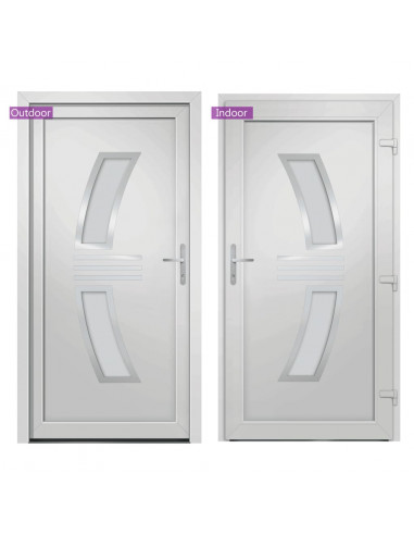 Porta Ingresso Bianca 98x200 cm in PVC