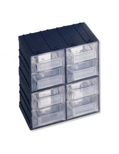 Porta minuteria Terry 1000016 VISION BLOK N 13 Nero e Trasparente