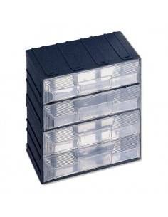 Porta minuteria Terry 1000017 VISION BLOK N 14 Nero e Trasparente