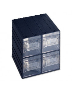 Porta minuteria Terry 1000022 VISION BLOK N 17 Nero e Trasparente