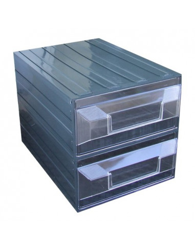 Porta minuteria Terry 1000024 VISION BLOK N 19 Nero e Trasparente