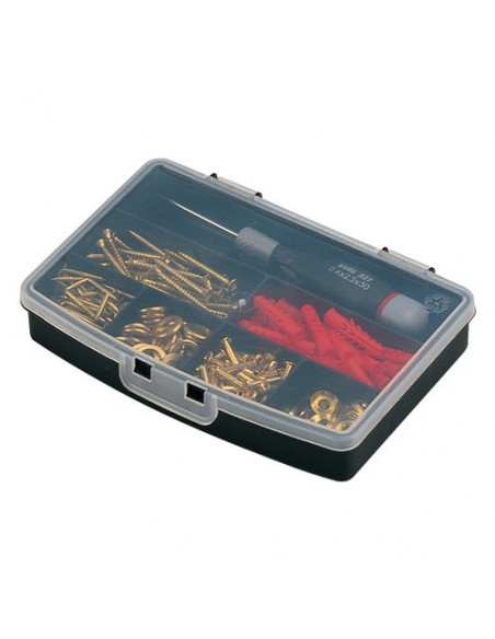 Porta minuteria Terry 1002308 ORGANIZER 7 Ps Nero e Trasparente