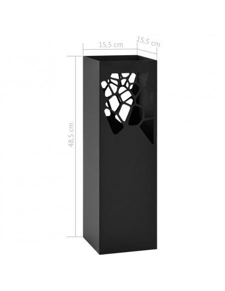 Porta Ombrelli Stile Pietre in Acciaio Nero