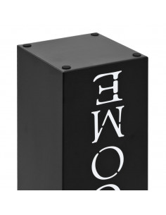 Porta Ombrelli Welcome in Acciaio Nero