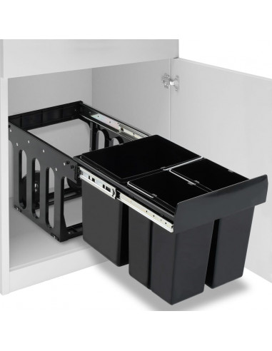 Cestino Estraibile per Mobile Cucina Chiusura Ammortizzata 48 L