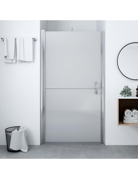 Porta per Doccia in Vetro Temperato Smerigliato 81x195 cm