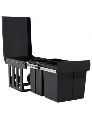 Cestino Estraibile per Mobile Cucina Chiusura Ammortizzata 48 L