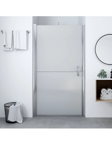 Porta per Doccia in Vetro Temperato Smerigliato 91x195 cm