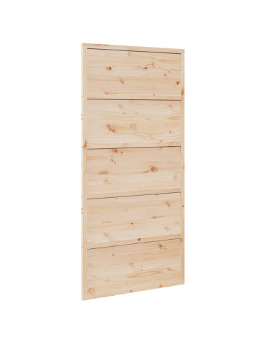 Porta per Granaio 100x208 cm in Legno Massello di Pino
