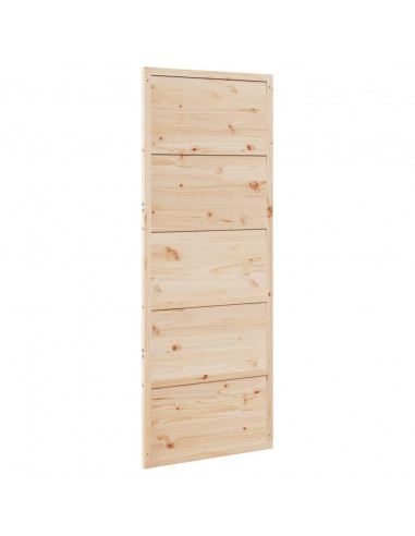 Porta per Granaio 80x208 cm in Legno Massello di Pino
