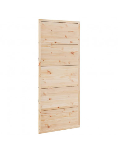 Porta per Granaio 90x208 cm in Legno Massello di Pino