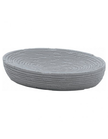 Porta sapone appoggio Gedy GM11 08 GEMINI Grigio rigato