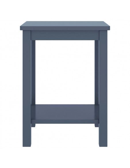 Comodino Grigio Chiaro 35x30x47 cm in Legno Massello di Pino