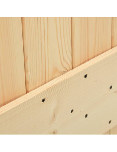 Porta Scorrevole con Set Hardware 100x210 cm in Legno di Pino