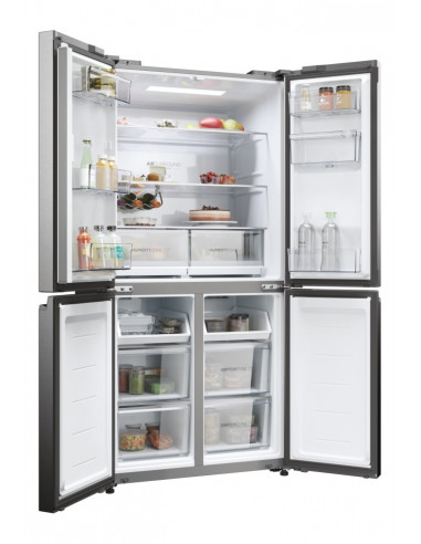 Haier HCW58F18EWMP Libera installazione 507 L Platino, Acciaio inox