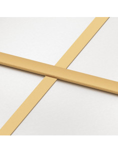 Porta Scorrevole Dorata 76x205 Vetro Smerigliato ESG Alluminio