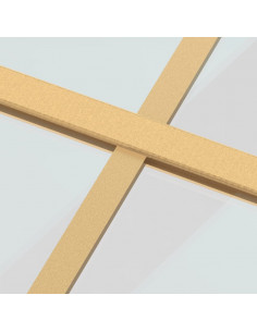 Porta Scorrevole Dorata 76x205 Vetro Trasparente ESG Alluminio