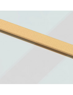 Porta Scorrevole Dorata 90x205 Vetro Trasparente ESG Alluminio