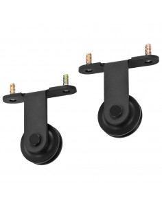 Porta Scorrevole e Kit Montaggio Vetro ESG Alluminio 102x205cm