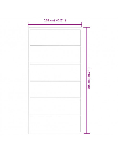 Porta Scorrevole in Vetro ESG e Alluminio 102x205 cm Nera