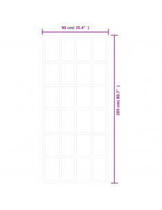 Porta Scorrevole in Vetro ESG e Alluminio 90x205 cm Nera