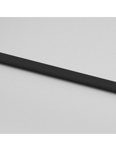 Porta Scorrevole Nera 102,5x205 cm Vetro Temperato e Alluminio