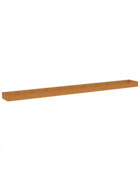 Fioriera Rialzata da Giardino 960x100x36 cm in Acciaio Corten