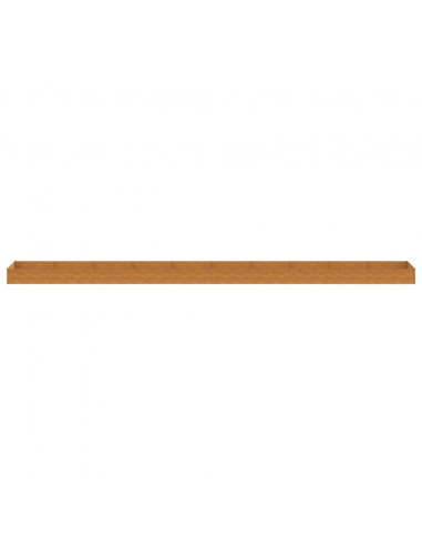 Fioriera Rialzata da Giardino 960x100x36 cm in Acciaio Corten