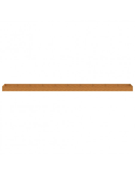 Fioriera Rialzata da Giardino 960x100x36 cm in Acciaio Corten