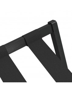 Portabagagli Nero 68,5x38x58 cm in Bambù