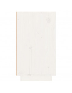 Portabottiglie Bianco 23x34x61 cm in Legno Massello di Pino