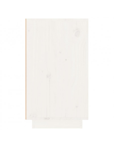 Portabottiglie Bianco 23x34x61 cm in Legno Massello di Pino