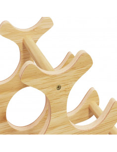 Portabottiglie di Vino per 6 Bottiglie 35x18x25,5 cm in Bambù