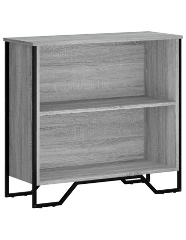 Libreria Grigio Sonoma 80x31x74,5 cm in Legno Multistrato