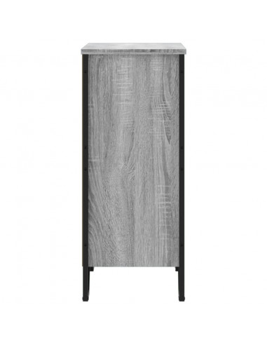 Libreria Grigio Sonoma 80x31x74,5 cm in Legno Multistrato