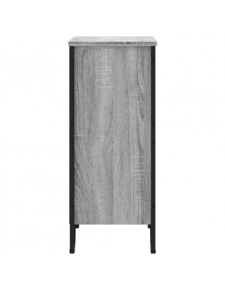 Libreria Grigio Sonoma 80x31x74,5 cm in Legno Multistrato