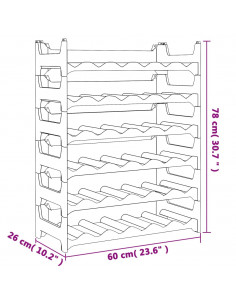 Portabottiglie per 36 Bottiglie in PP Impilabile