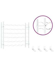 Portabottiglie per 36 Bottiglie Metallo Bianco