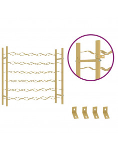 Portabottiglie per 36 Bottiglie Metallo Oro