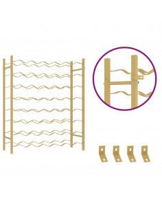 Portabottiglie per 48 Bottiglie Metallo Oro