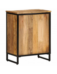 Portabottiglie per 9 Bottiglie 55x33x70 cm Legno Massello Mango