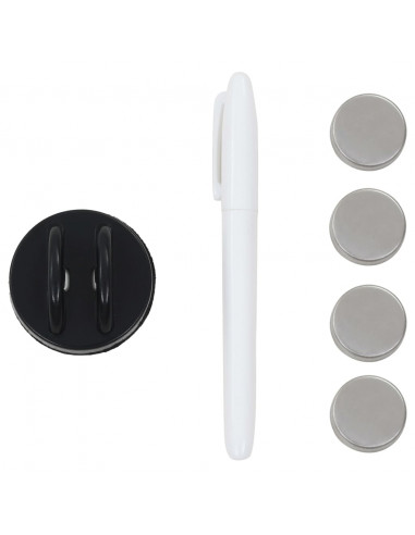 Lavagna Magnetica a Parete in Vetro 50x50 cm